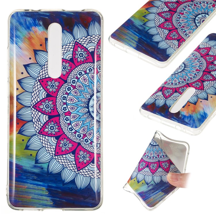 Luminous IMD TPU Case Cover for Xiaomi Redmi K20 / Mi 9T / K20 Pro / Mi 9T Pro - Mandala Flower-1