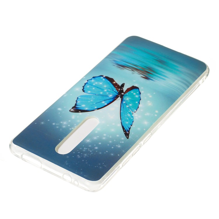 Luminous IMD TPU Case Cover for Xiaomi Redmi K20 / Mi 9T / K20 Pro / Mi 9T Pro - Blue Butterfly-3