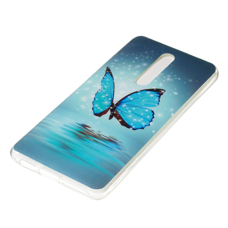 Luminous IMD TPU Case Cover for Xiaomi Redmi K20 / Mi 9T / K20 Pro / Mi 9T Pro - Blue Butterfly-4