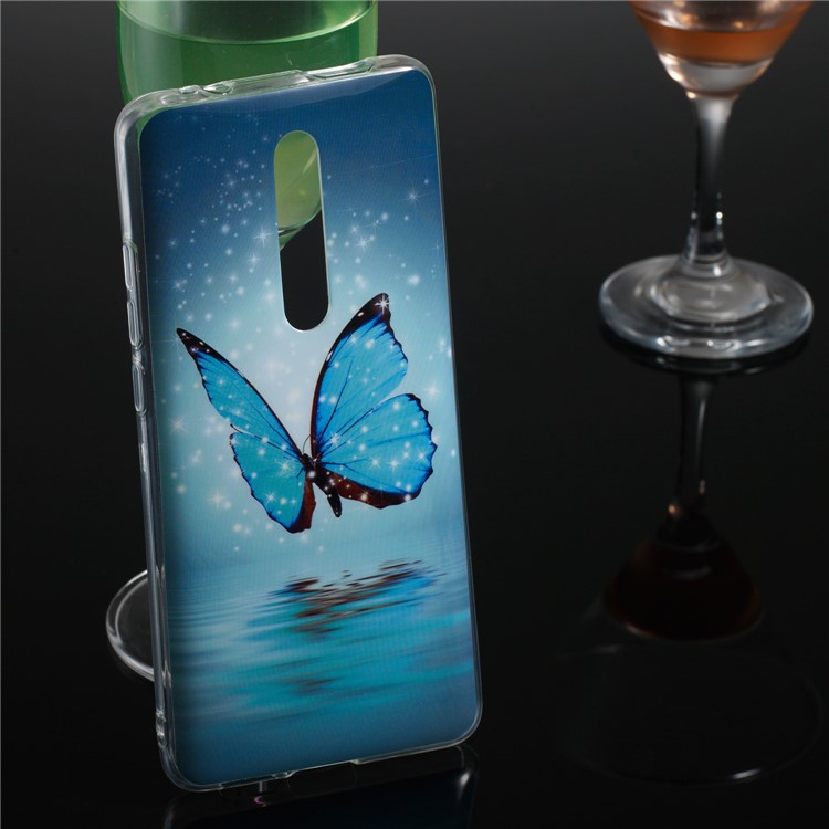Luminous IMD TPU Case Cover for Xiaomi Redmi K20 / Mi 9T / K20 Pro / Mi 9T Pro - Blue Butterfly-7