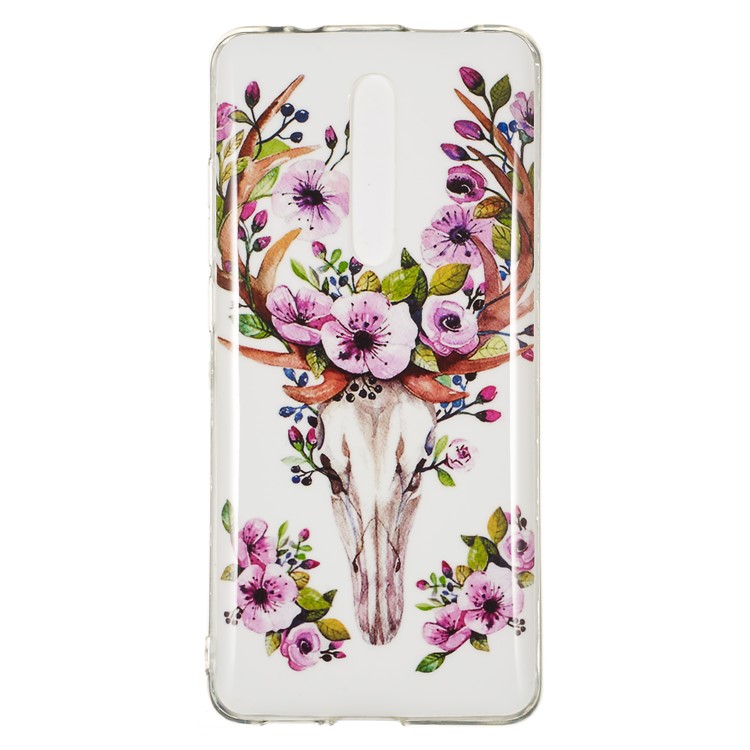 Luminous IMD TPU Case Cover for Xiaomi Redmi K20 / Mi 9T / K20 Pro / Mi 9T Pro - Flowered Elk-2