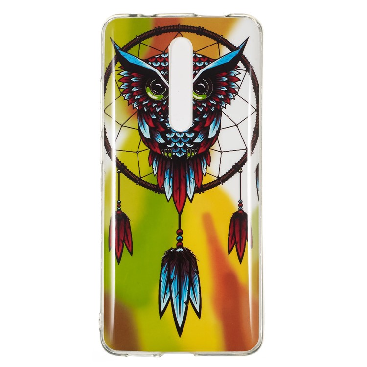 Luminous IMD TPU Case Cover for Xiaomi Redmi K20 / Mi 9T / K20 Pro / Mi 9T Pro - Owl and Dream Catcher-2