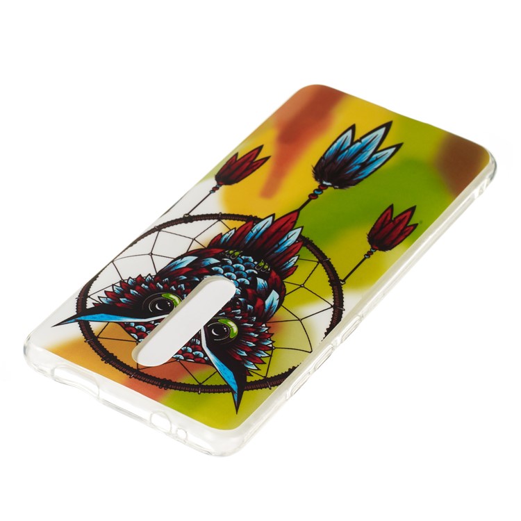 Luminous IMD TPU Case Cover for Xiaomi Redmi K20 / Mi 9T / K20 Pro / Mi 9T Pro - Owl and Dream Catcher-3