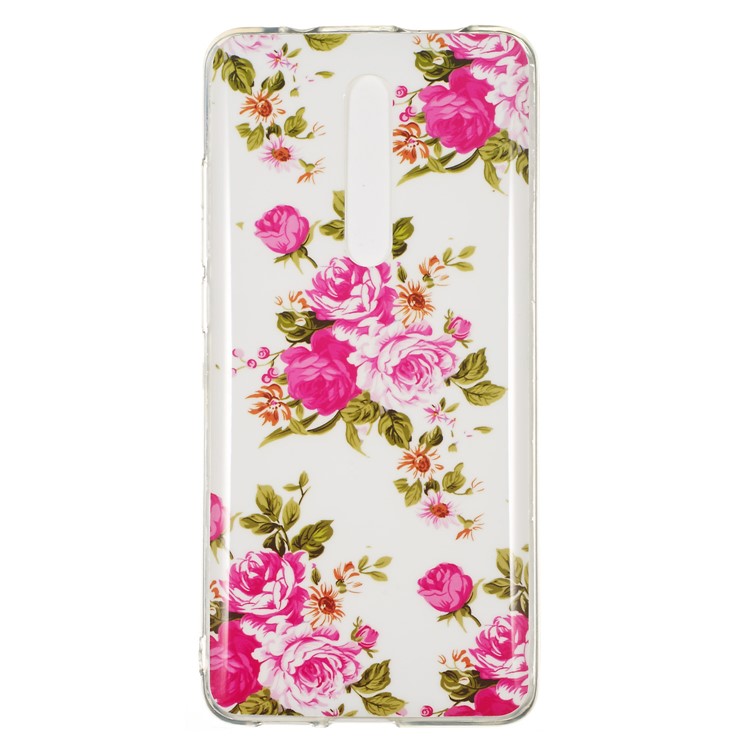 Luminous IMD TPU Case Cover for Xiaomi Redmi K20 / Mi 9T / K20 Pro / Mi 9T Pro - Blooming Flower-1