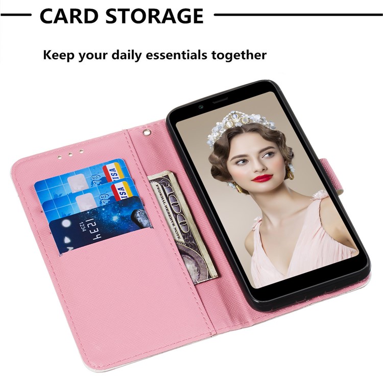 3D Printing Style Leather Phone Shell with Wallet Slot for Xiaomi Redmi 7A - Never Stop Dreaming-6