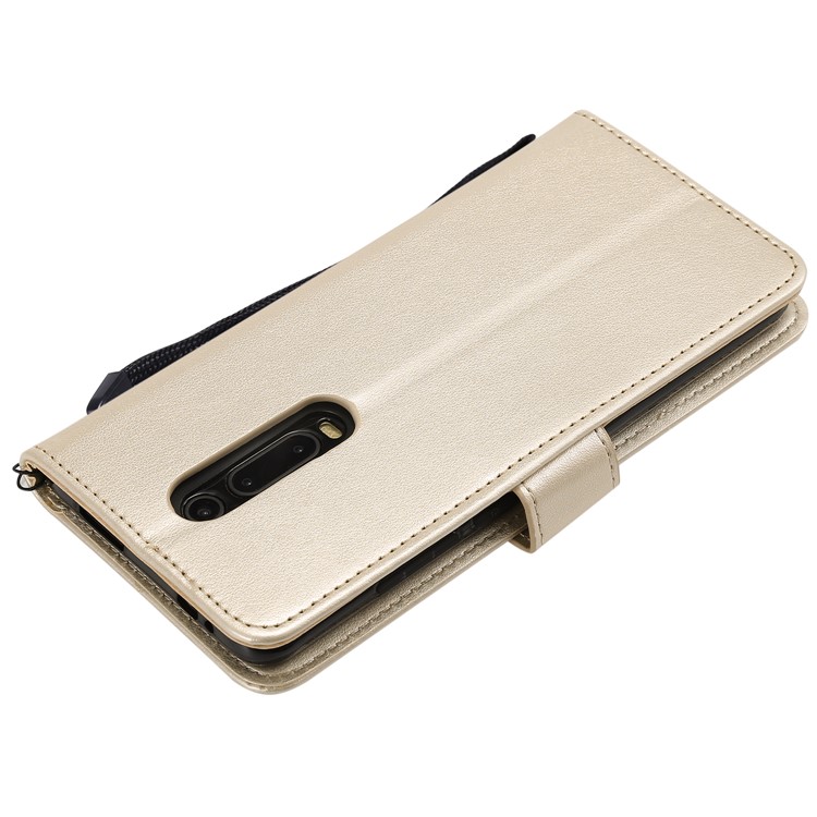 Imprint Heart Owl Leather Wallet Case for Xiaomi Redmi K20 / Mi 9T / Redmi K20 Pro / Mi 9T Pro - Gold-6