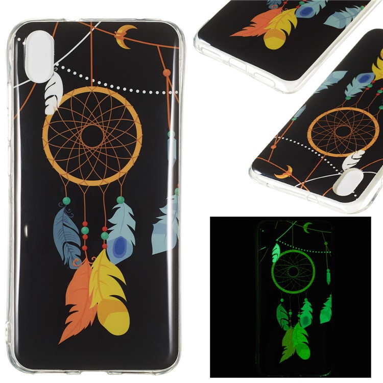 IMD Patterned Luminous TPU Back Phone Shell Case for Xiaomi Redmi 7A - Dream Catcher-1