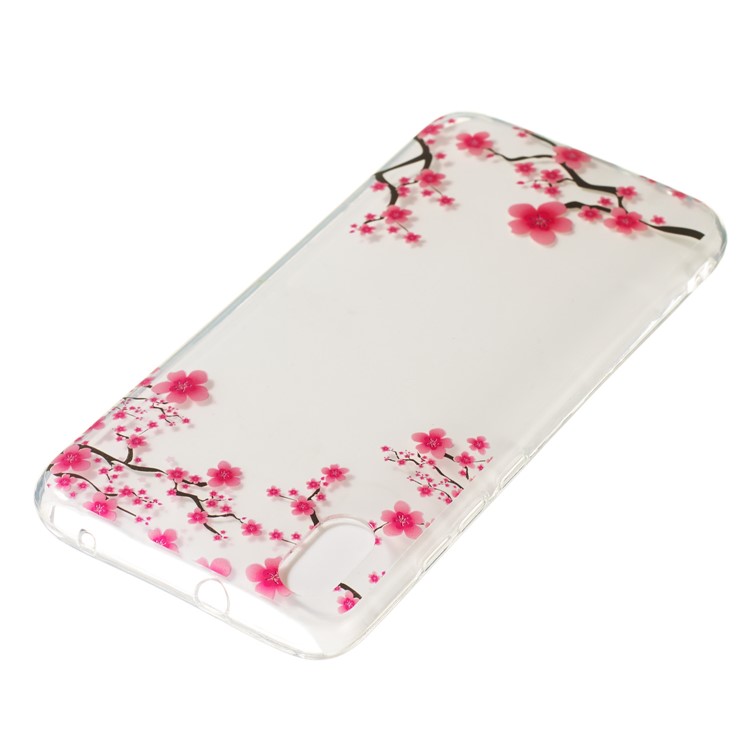 Printing Surface IMD TPU Shell Case for Xiaomi Redmi 7A - Pink Flowers-3