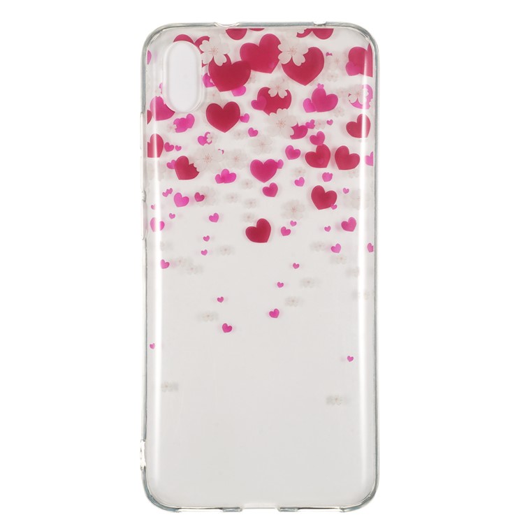 Printing Surface IMD TPU Shell Case for Xiaomi Redmi 7A - Hearts-2