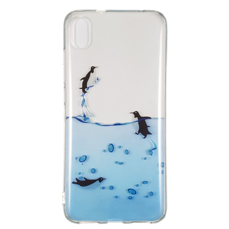 Printing Surface IMD TPU Shell Case for Xiaomi Redmi 7A - Penguins-2