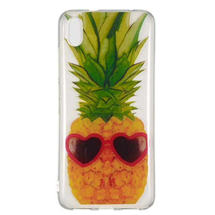 Printing Surface IMD TPU Shell Case for Xiaomi Redmi 7A - Pineapple-2
