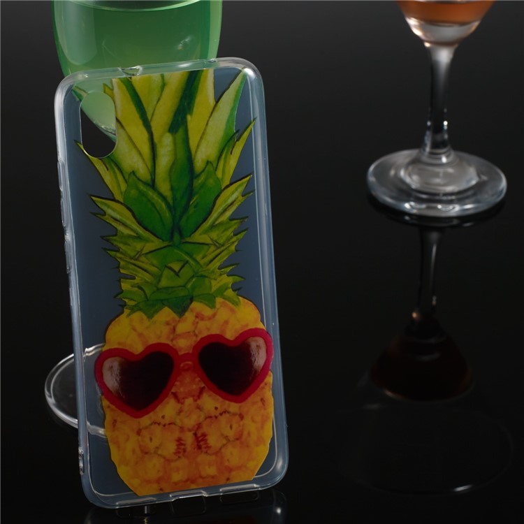 Printing Surface IMD TPU Shell Case for Xiaomi Redmi 7A - Pineapple-6