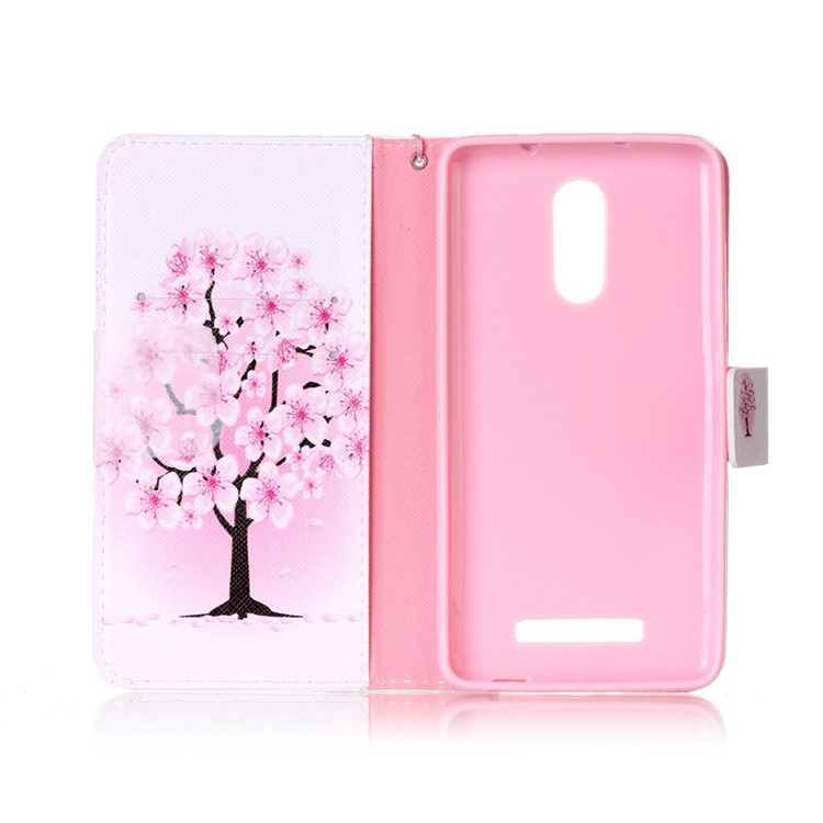 Leather Wallet Case for Xiaomi Redmi Note 3/Note 3 Pro - Plum Blossom-3