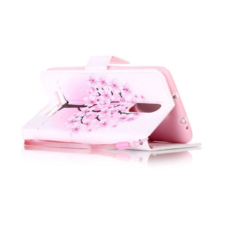 Leather Wallet Case for Xiaomi Redmi Note 3/Note 3 Pro - Plum Blossom-4
