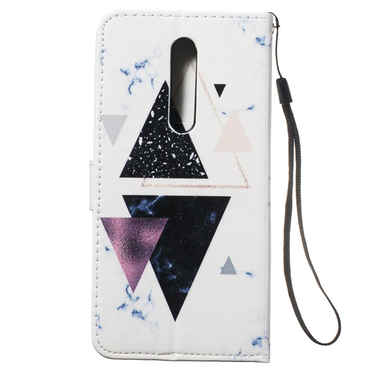 Pattern Printing Leather Wallet Stand Phone Cover for Xiaomi Redmi K20 / K20 Pro / Mi 9T / Mi 9T Pro - Triangle-9