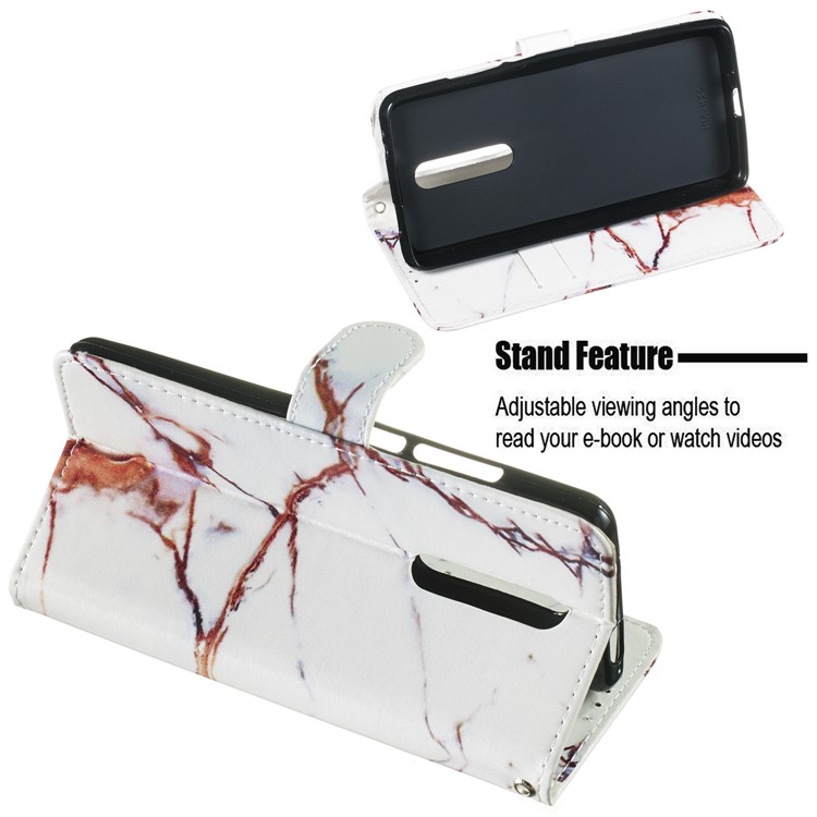 Pattern Printing Leather Wallet Stand Phone Cover for Xiaomi Redmi K20 / K20 Pro / Mi 9T / Mi 9T Pro - Brown Marbling-6