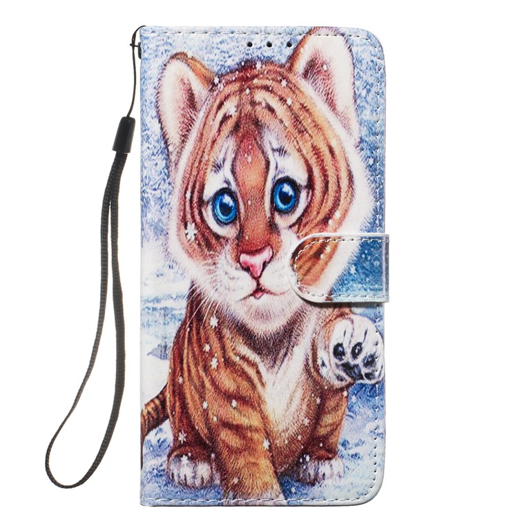 Pattern Printing Leather Wallet Stand Phone Case Cover for Xiaomi Redmi 7A - Little Tiger-2