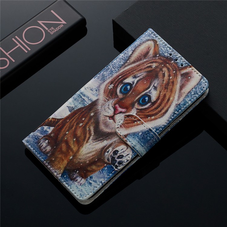 Pattern Printing Leather Wallet Stand Phone Case Cover for Xiaomi Redmi 7A - Little Tiger-5