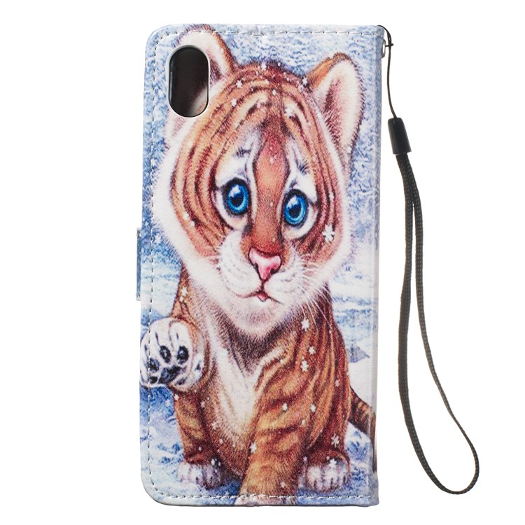 Pattern Printing Leather Wallet Stand Phone Case Cover for Xiaomi Redmi 7A - Little Tiger-9