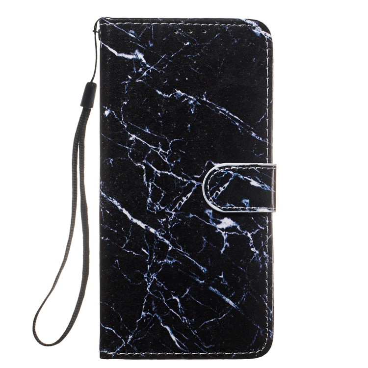 Pattern Printing Leather Wallet Stand Phone Case Cover for Xiaomi Redmi 7A - Blue Marbling-2
