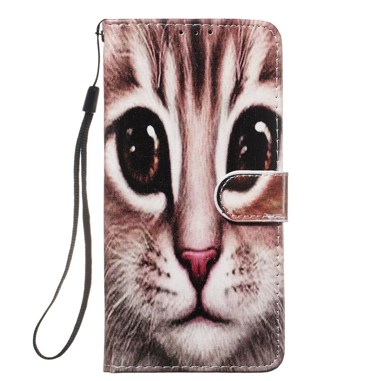 Pattern Printing Leather Wallet Stand Phone Case Cover for Xiaomi Redmi 7A - Cat Face-2