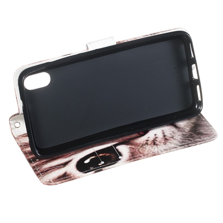 Pattern Printing Leather Wallet Stand Phone Case Cover for Xiaomi Redmi 7A - Cat Face-7