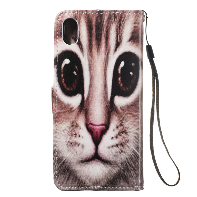 Pattern Printing Leather Wallet Stand Phone Case Cover for Xiaomi Redmi 7A - Cat Face-9