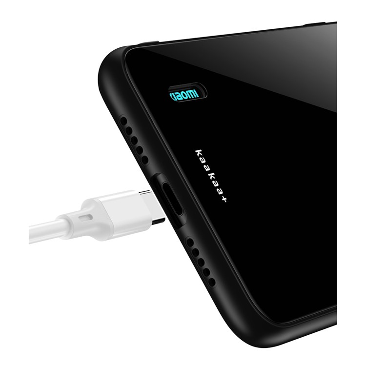 O Acrílico Da Borda De TPU Suporta O Escudo Da Pilha Do PC Para O Xiaomi Mi Cc9e / Mi A3 - Preto-10