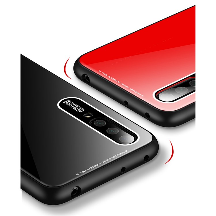 O Acrílico Da Borda De TPU Suporta O Escudo Da Pilha Do PC Para O Xiaomi Mi Cc9e / Mi A3 - Preto-8