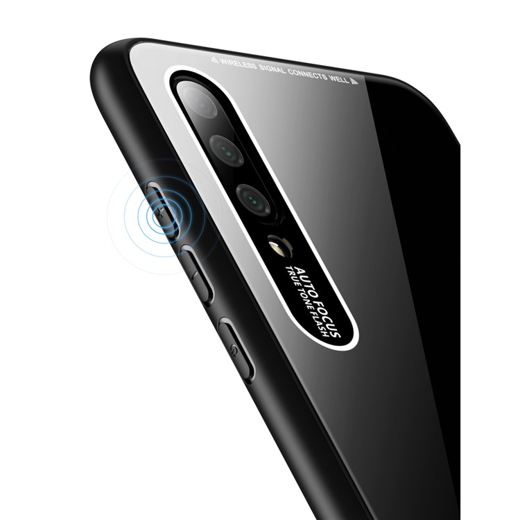 O Acrílico Da Borda De TPU Suporta O Escudo Da Pilha Do PC Para O Xiaomi Mi Cc9e / Mi A3 - Preto-9