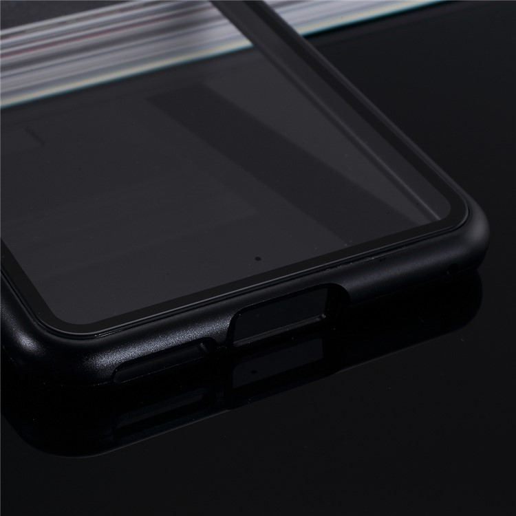 Magnetic Attraction Detachable Metal Frame + Tempered Glass Cover Mobile Phone Case for Xiaomi Redmi K20 / Mi 9T / K20 Pro / Mi 9T Pro - Black-4