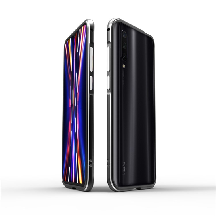 Metal Frame Protective Phone Shell for Xiaomi Mi CC9 / Mi CC9 Meitu Edition - Black-1