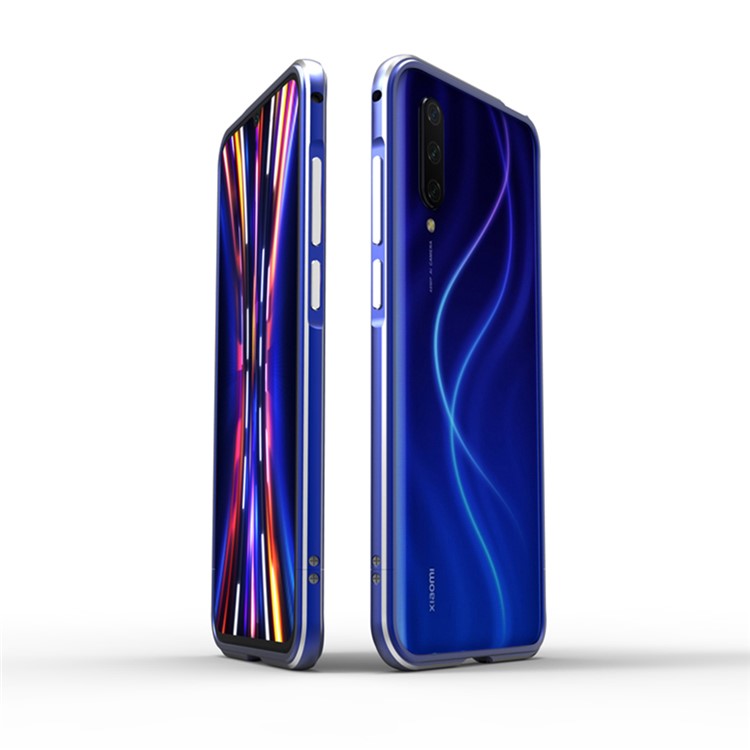 Metal Frame Protective Phone Shell for Xiaomi Mi CC9 / Mi CC9 Meitu Edition - Blue-1