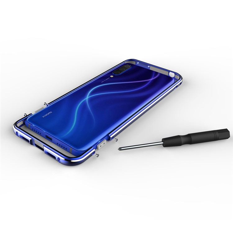 Metal Frame Protective Phone Shell for Xiaomi Mi CC9 / Mi CC9 Meitu Edition - Blue-2