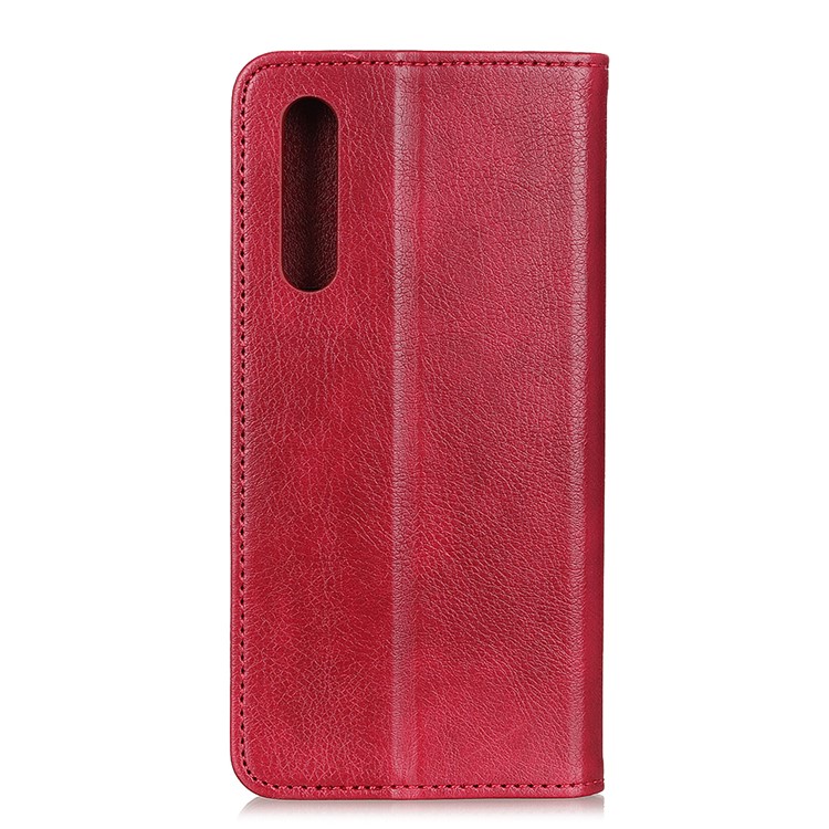 Auto-absorbed Litchi Texture Split Leather Phone Case for Xiaomi Mi CC9e/Mi A3 - Red-7