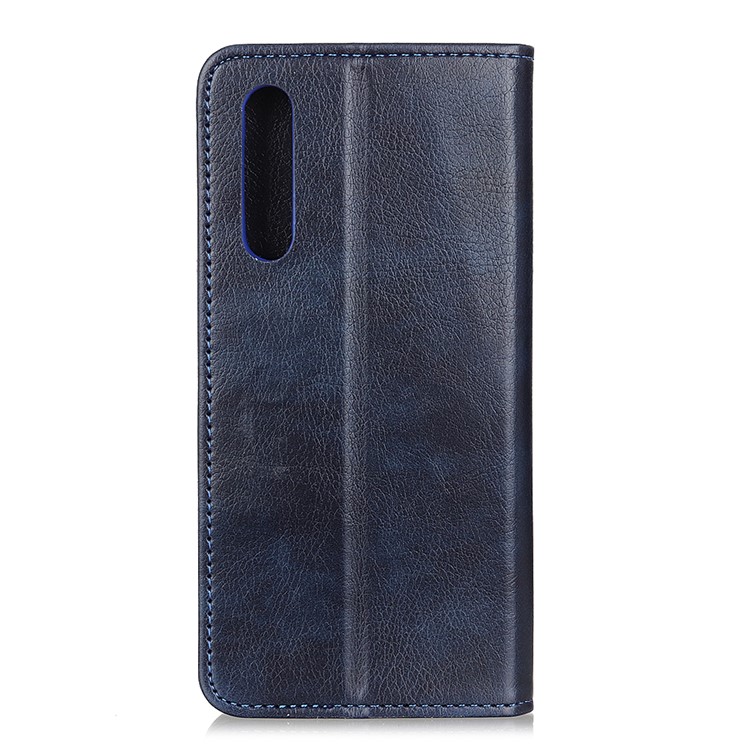 Auto-absorbed Litchi Texture Split Leather Phone Case for Xiaomi Mi CC9e/Mi A3 - Blue-7