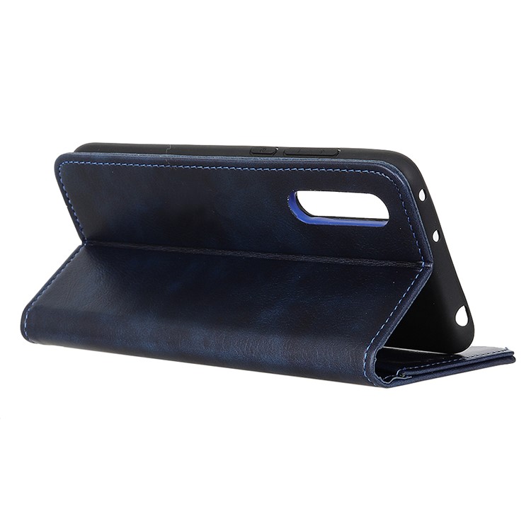 Auto-absorbed Litchi Texture Split Leather Phone Case for Xiaomi Mi CC9e/Mi A3 - Blue-8