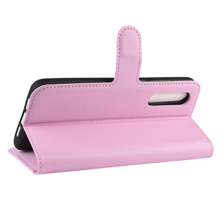 Litchi Skin Leather Wallet Case for Xiaomi Mi CC9 / Mi CC9 Meitu Edition/ Mi 9 Lite - Pink-5