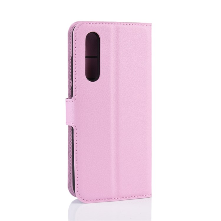 Litchi Skin Leather Wallet Case for Xiaomi Mi CC9 / Mi CC9 Meitu Edition/ Mi 9 Lite - Pink-6