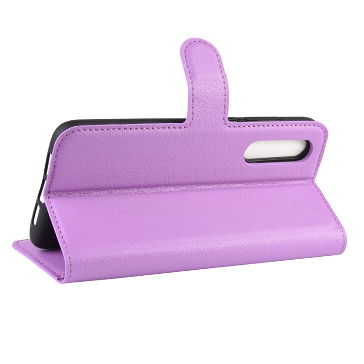 Litchi Skin Leather Wallet Case for Xiaomi Mi CC9 / Mi CC9 Meitu Edition/ Mi 9 Lite - Purple-5