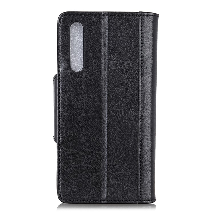 Textured PU Leather Wallet Stand Cover for Xiaomi Mi CC9e / Mi A3 - Black-3