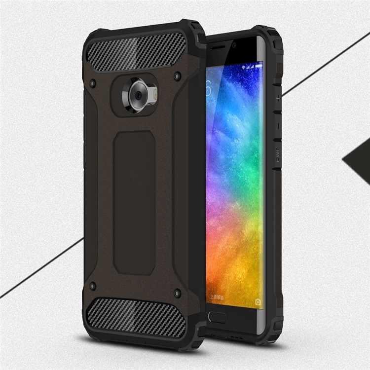 Armor Guard Plastic + TPU Hybrid Shell Case Cover for Xiaomi Mi Note 2 - Black-1