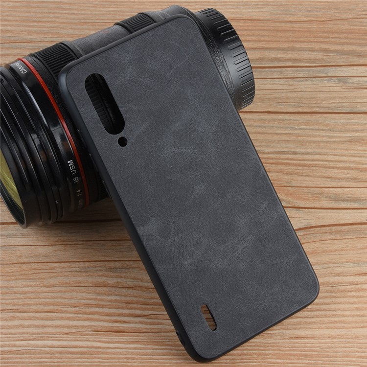 Leather Coated TPU Case for Xiaomi Mi CC9 / Mi CC9 Meitu Edition - Black-8