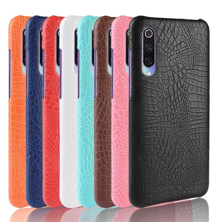 Crocodile Skin PU Leather Coated PC Case for Xiaomi Mi CC9 / Mi CC9 Meitu Edition - Red-5