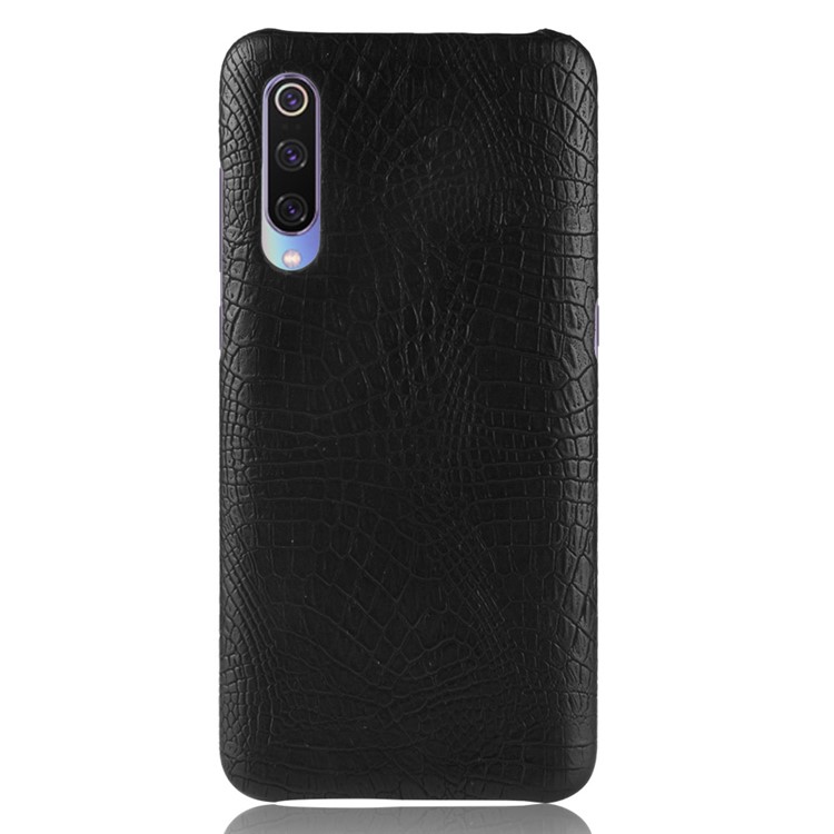 Crocodile Skin PU Leather Coated PC Case for Xiaomi Mi 9 Lite/ Mi CC9/ Mi CC9 Meitu Edition - Black-3