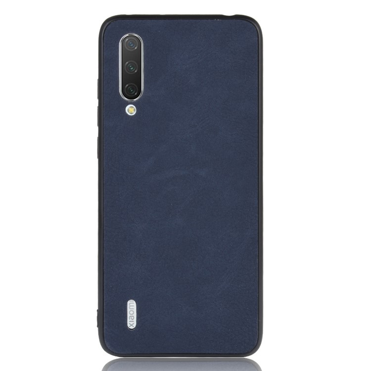 Leather Coated TPU Case for Xiaomi Mi CC9e / Mi A3 - Blue-2