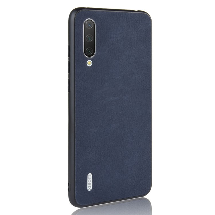 Leather Coated TPU Case for Xiaomi Mi CC9e / Mi A3 - Blue-3