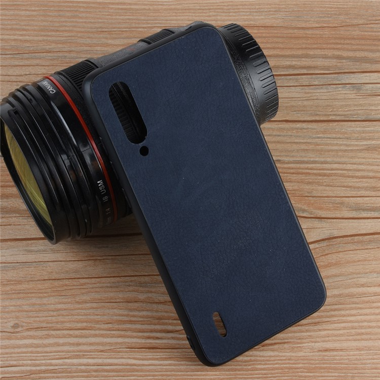Leather Coated TPU Case for Xiaomi Mi CC9e / Mi A3 - Blue-5