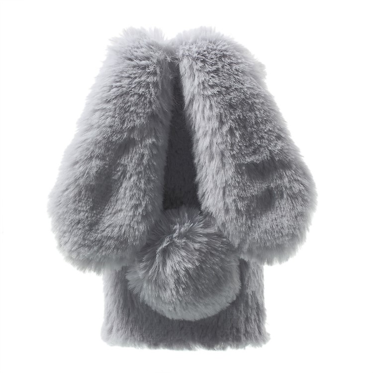 Bunny Design Soft Fur Rhinestone TPU Protection Case for Xiaomi Mi 5 - Grey