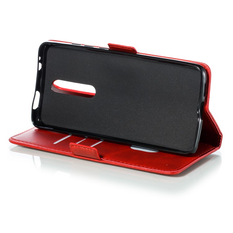 PU Leather Wallet Stand Flip Phone Case Cover for Xiaomi Redmi K20/K20 Pro/Mi 9T - Red-11